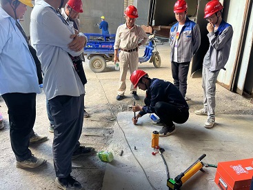 廊坊某建設機械科技有限公司錨栓拉拔試驗